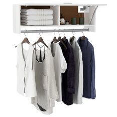 Garde-robe Blanc brillant 100x32,5x35 cm