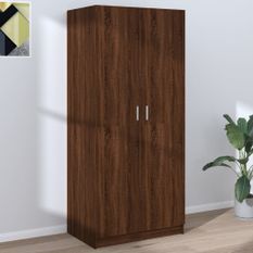 Garde-robe Chêne marron 80x52x180 cm Bois d'ingénierie