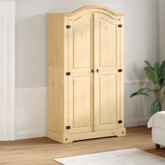 Garde-robe Corona 102x52x186 cm bois de pin massif