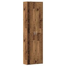 Garde-robe de couloir vieux bois 55x25x189 cm bois d'ingénierie