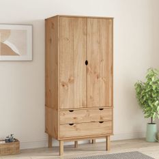 Garde-robe OTTA 76,5x53x172 cm Bois massif de pin