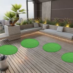 Gazon artificiel avec picots Dia.95 cm Vert Rond