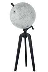 GLOBE SUR PIED BOIS GRIS/NOIR EXTRA LARGE