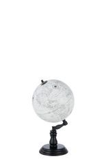 GLOBE SUR PIED BOIS GRIS/NOIR MEDIUM