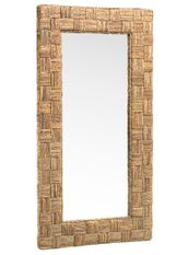 Grand miroir en rotin VAZO - L 80 x H 150 cm