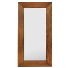 Grand miroir mural en bois d'acajou massif marron FALKANE - L 80 x H 150 cm