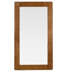 Grand miroir mural en bois massif de Mindy marron SOKY - L 80 x H 150 cm