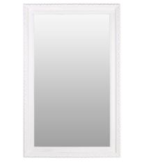 Grand miroir blanc en bois d’eucalyptus DIKA - L 110 x H 180 cm