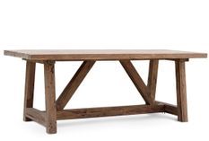 Grande table à manger en bois massif JARDO 250 cm