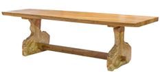 Grande table à manger en bois massif clair Rustiko 270 cm