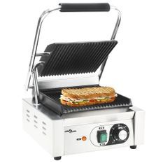 Grill pour panini rainuré Acier inoxydable 1800 W 32x41x19 cm