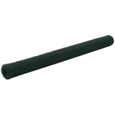 Grillage Acier avec revêtement en PVC 25x1,5 m Vert 3