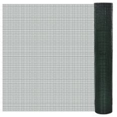 Grillage Acier galvanisé et revêtement en PVC 10 x 1 m Vert 3