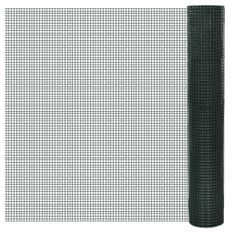 Grillage pour volière Acier galvanisé 1 x 25 m Vert