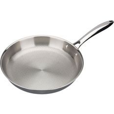 GSW 975346 - Poele Pro INOXAAL PLUS TRI-PLY - 28cm - Inox 1810 - Fond nid d'abeille - Poignées Pro rivetée