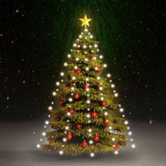 Guirlande lumineuse d'arbre de Noël 150 LED Blanc froid 150 cm