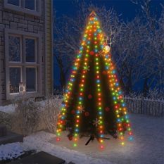 Guirlande lumineuse d'arbre de Noël 250 LED colorées 250 cm