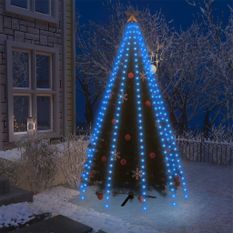Guirlande lumineuse filet d'arbre de Noël 250 LED Bleu 250 cm