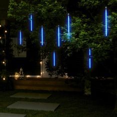 Guirlandes lumineuses 8 pcs 30 cm 192 LED bleues Int/Ext