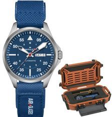 Hamilton Khaki Aviation Pilot Day Date Auto - Air-glaciers Special + Extra Strap H64655941