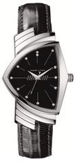 Hamilton Ventura Ss Black Dial - Black Leather Strap H24411732