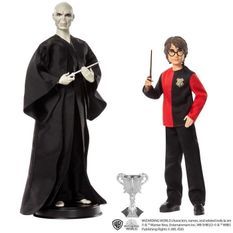 HARRY POTTER Poupées Voldemort et Harry Potter