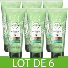 HERBAL ESSENCES Pure Apres Shampoing Aloe Et Chanvre - Sans Sulfates - 180 ml - Lot de 6