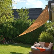 HI Voile de parasol triangulaire 3,6 x 3,6 x 3,6 m Beige