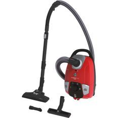 HOOVER HP310HM Aspirateur traîneau sans sac, Puissant 850W Compact Technologie Cyclonique Grande Capacité 2L + Brosse Parquet, Rouge