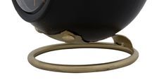 Horloge de table boule noire 16 x 13 x 19 cm