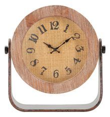Horloge de table ronde 23,5 x 7 x 24 cm