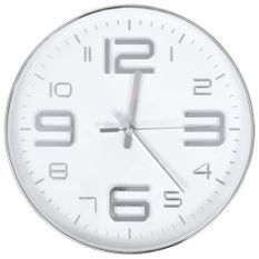 Horloge murale 30 cm Argenté