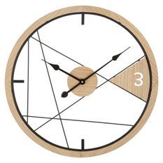 Horloge murale design géométrique cm ø 60 x 2,5
