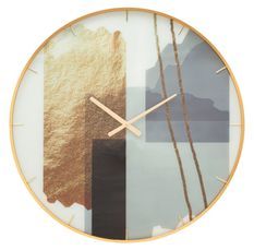 Horloge murale en verre à motif cm ø 80x5