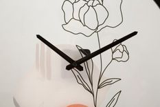 Horloge murale fleur -a- cm ø 40x3,5