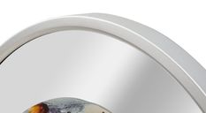 Horloge murale miroir gris cm ø 60x5