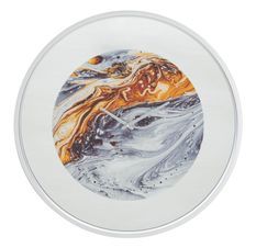 Horloge murale miroir grise design contemporain Kim