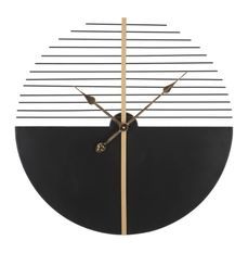 Horloge murale ronde design géométrique Lao