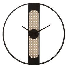 Horloge murale ronde effet paille viennoise Ruby