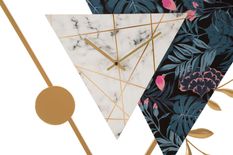 Horloge murale triangle cm 75x4,5x59