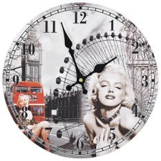 Horloge murale vintage Marilyn Monroe 30 cm