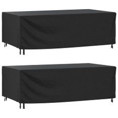 Housses de salon de jardin 2 pcs 229x113x73 cm imperméable 420D