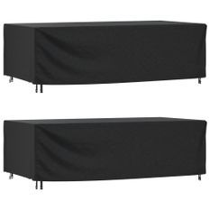 Housses de salon de jardin 2 pcs 300x140x90 cm imperméable 420D