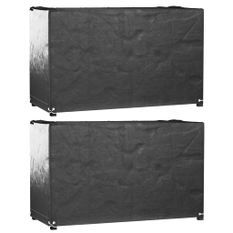 Housses salon de jardin 2pcs 8œillets 125x55x75cm rectangulaire