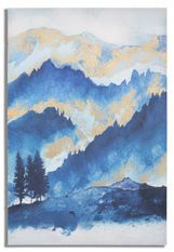 Impression avec peinture arbre de montagne cm 80x3x120