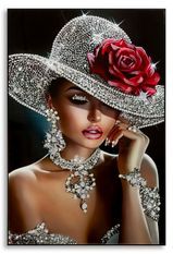 Impression sur toile laquée orléans avec cadre -a- 102 x 4,5 x 152 cm