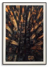 Impression sur toile new york laquée avec cadre -a- cm 72x4x102