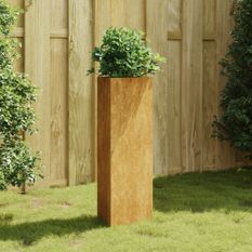 Jardinière 30x26x75 cm acier corten