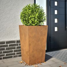 Jardinière 45x45x75 cm acier corten