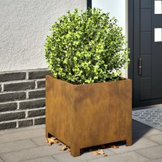 Jardinières 2 pcs 40x40x40 cm acier corten